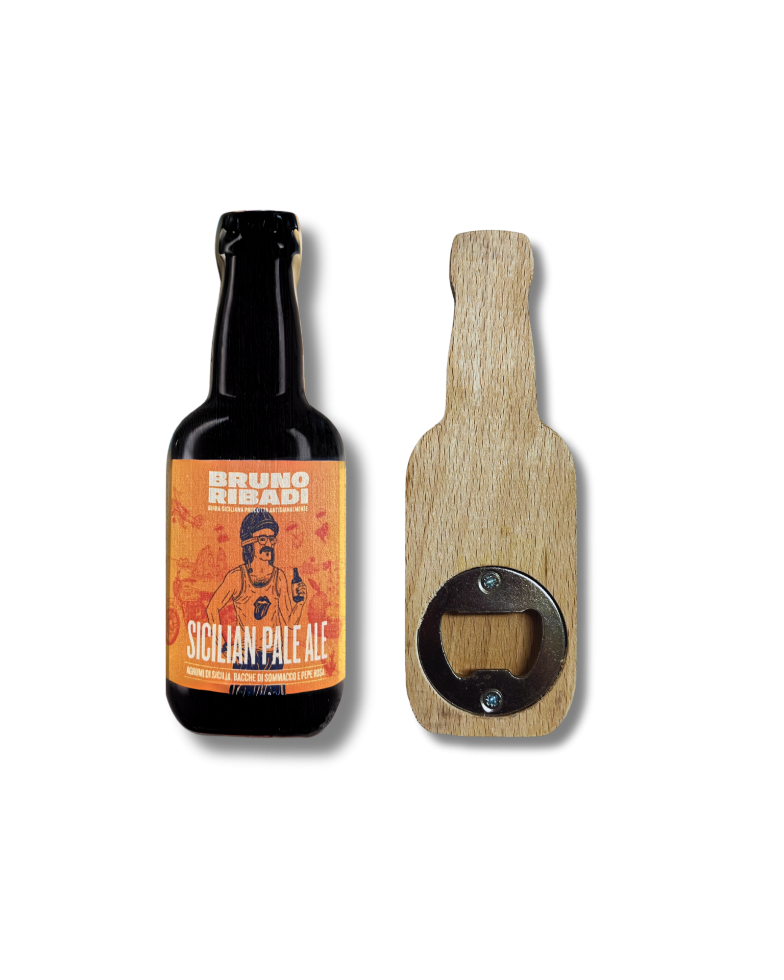 “Sicilian Pale Ale” Wooden Bottle Opener – Bruno Ribadi