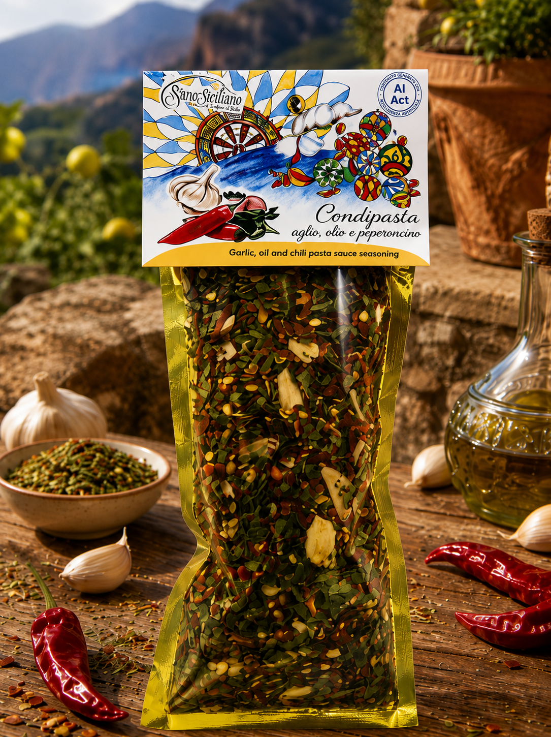 Condipasta Aglio Olio e Peperoncino – Condimento per Pasta Piccante 80gr.
