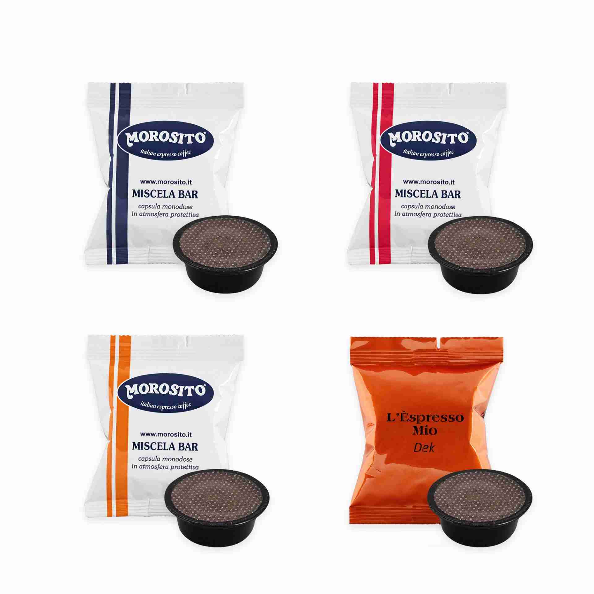 Kit Assaggio – 50 Capsule caffè miste Compatibili Lavazza A Modo Mio