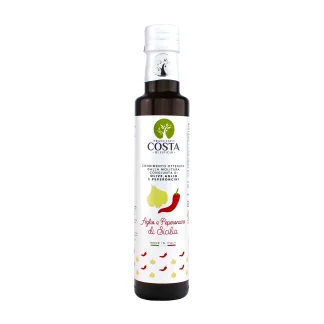 Condimento all’aglio e peperoncino a base di olio extravergine di oliva