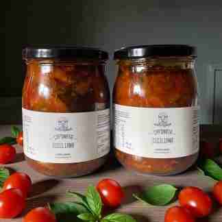 Caponata Siciliana Maxi 1kg - Tradizione La Rosa in Agrodolce