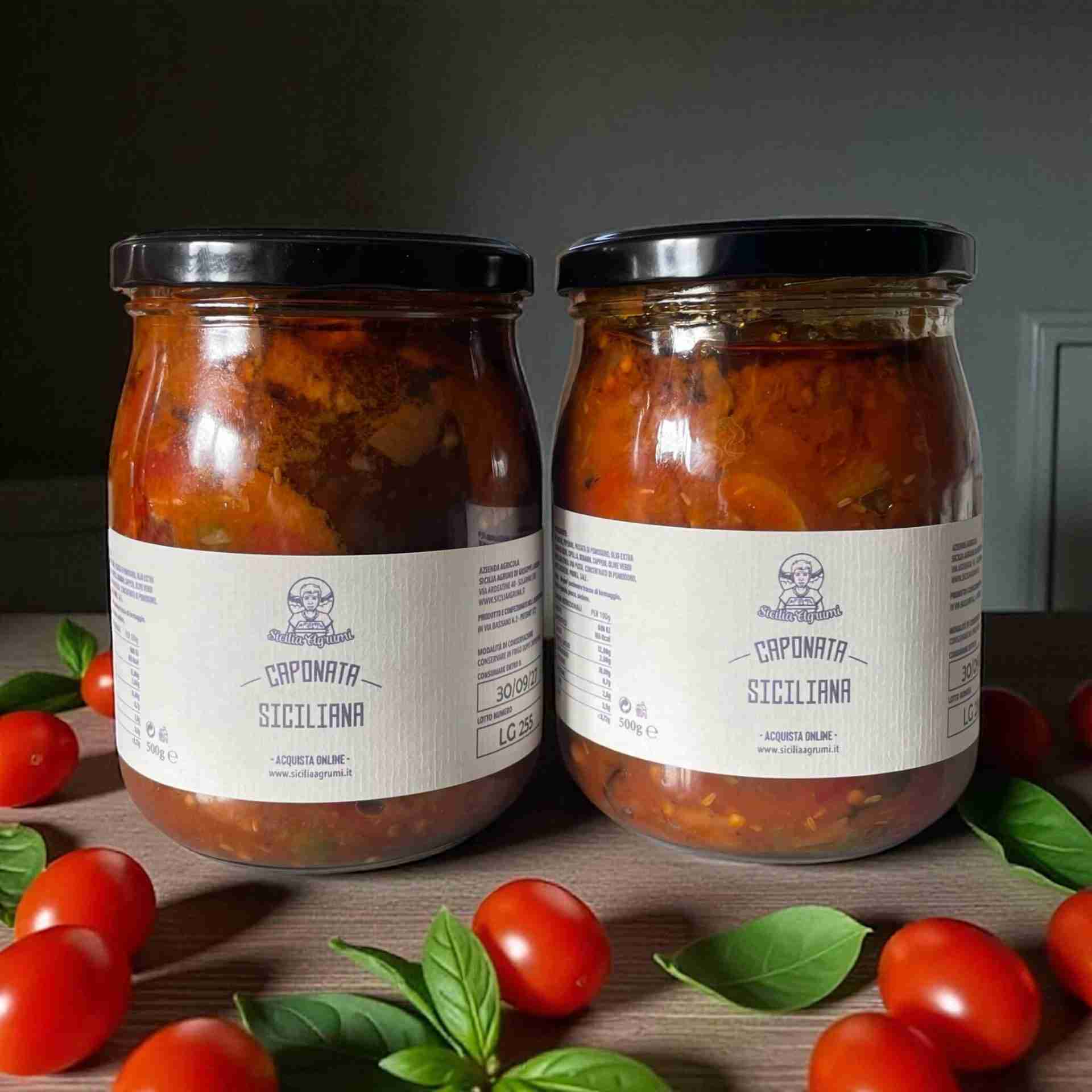 Caponata Siciliana Maxi 1kg - Tradizione La Rosa in Agrodolce