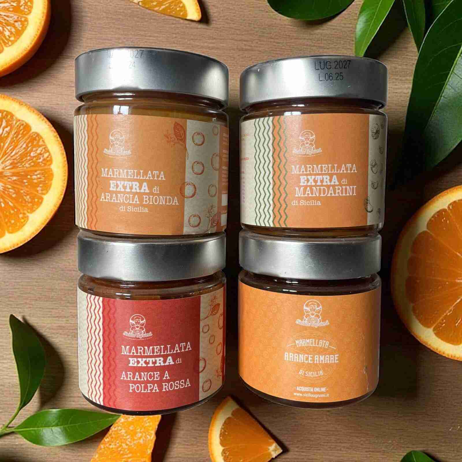 Kit 4 Marmellate Miste - Degustazione Agrumi di Sicilia