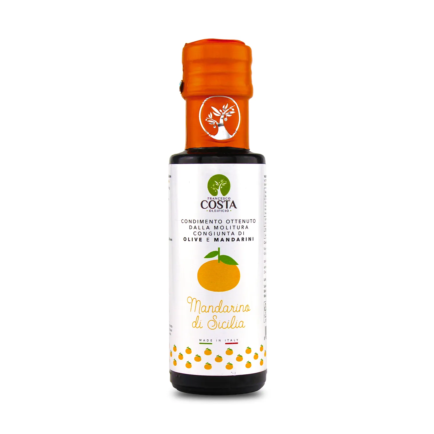 Condimento al mandarino a base di olio extravergine di oliva