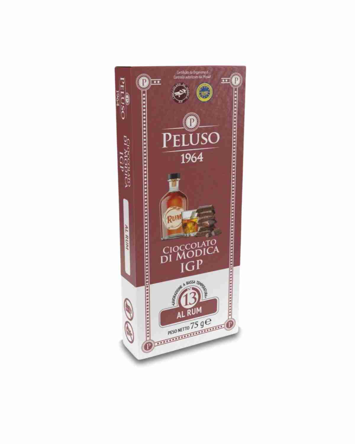 Cioccolato di Modica IGP al Rum – Classic – Peluso