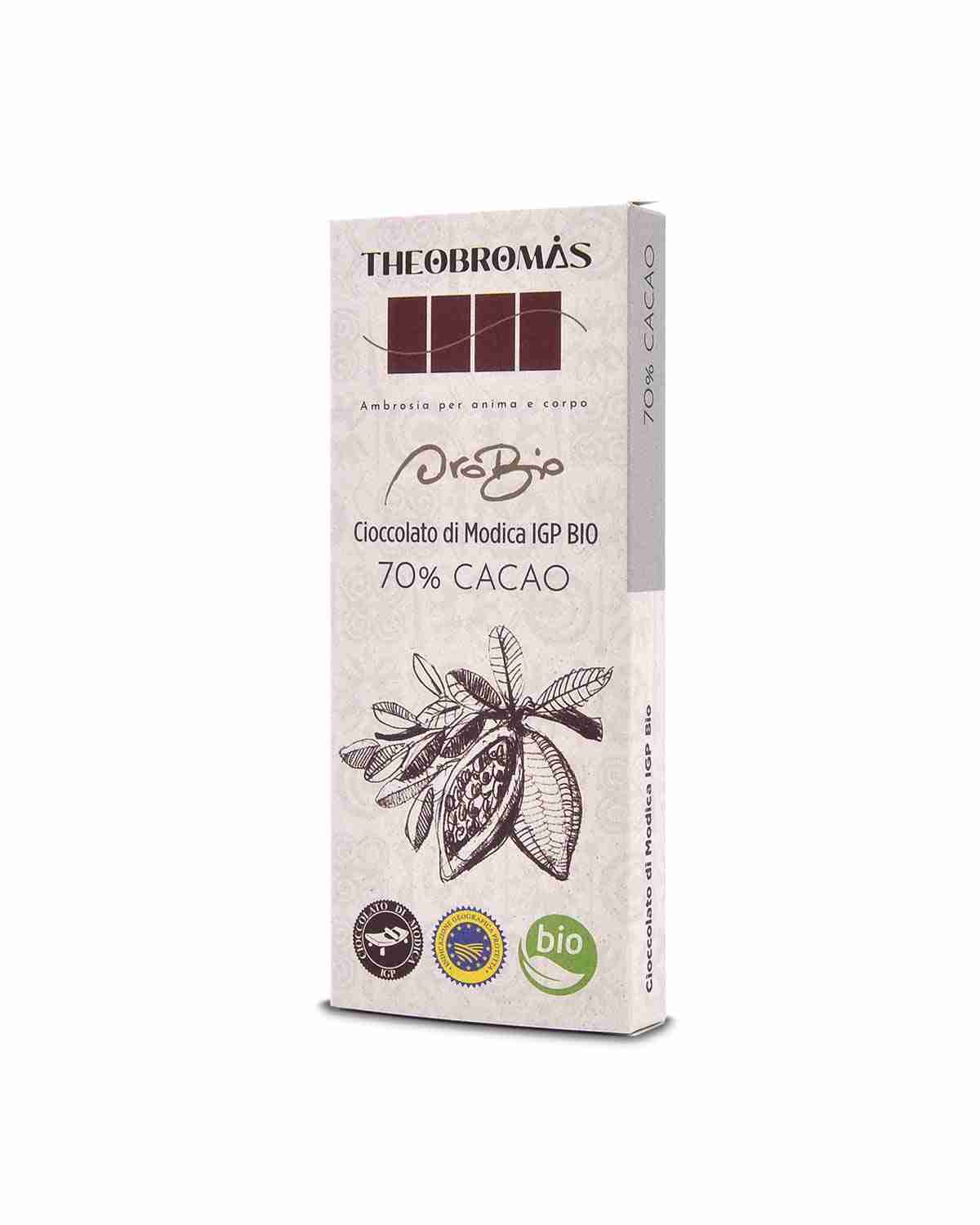 Cioccolato di Modica IGP Biologico – 70% Cacao – Oro Bio – THEOBROMÀS