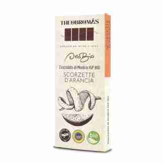 Cioccolato di Modica IGP Biologico con Scorzette d’Arancia – Oro Bio – THEOBROMÀS