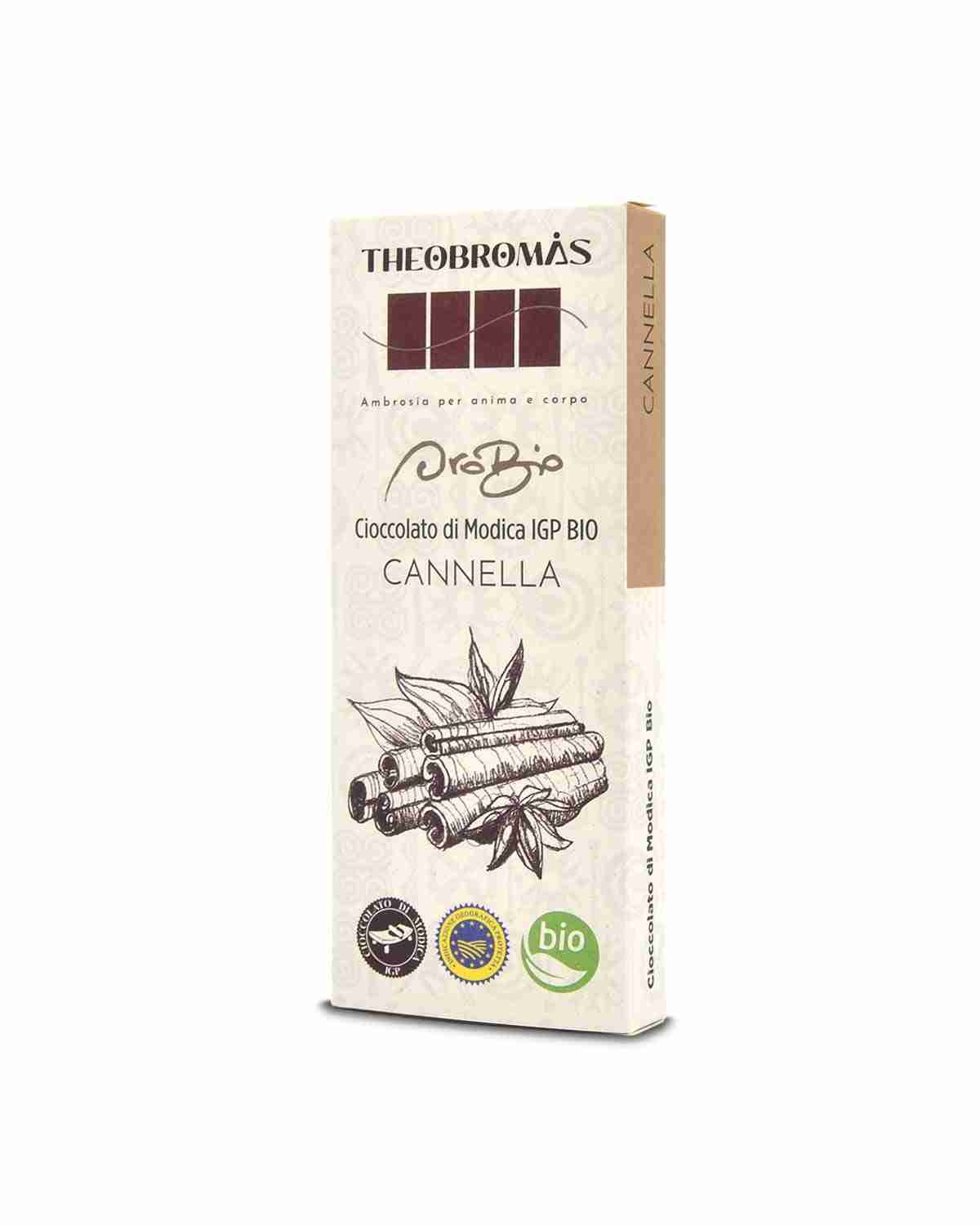 Cioccolato di Modica IGP Biologico con Cannella – Oro Bio – THEOBROMÀS
