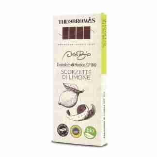 Cioccolato di Modica IGP Biologico con Scorzette di Limone – Oro Bio – THEOBROMÀS