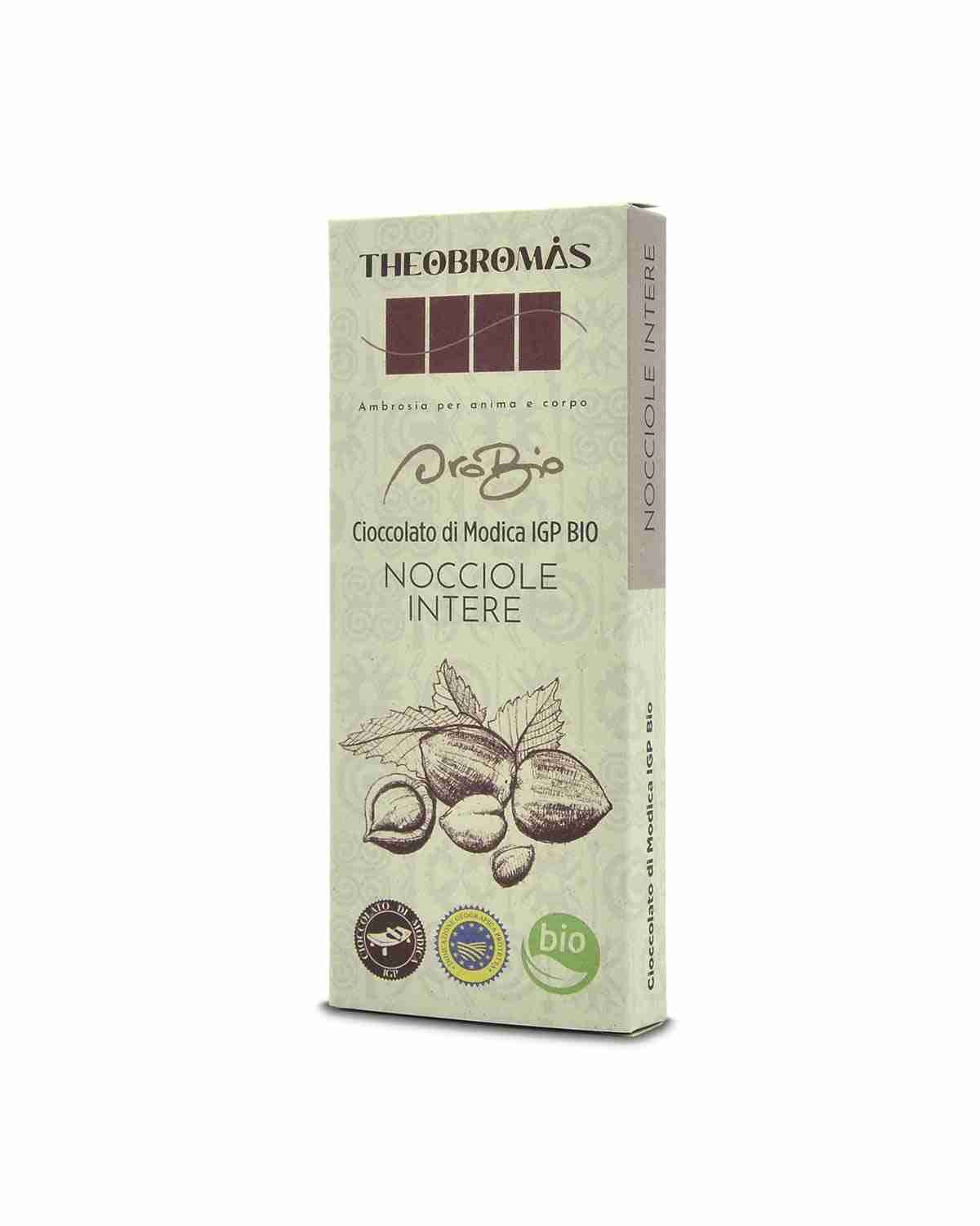 Cioccolato di Modica IGP Biologico con Nocciole Intere – Oro Bio – THEOBROMÀS