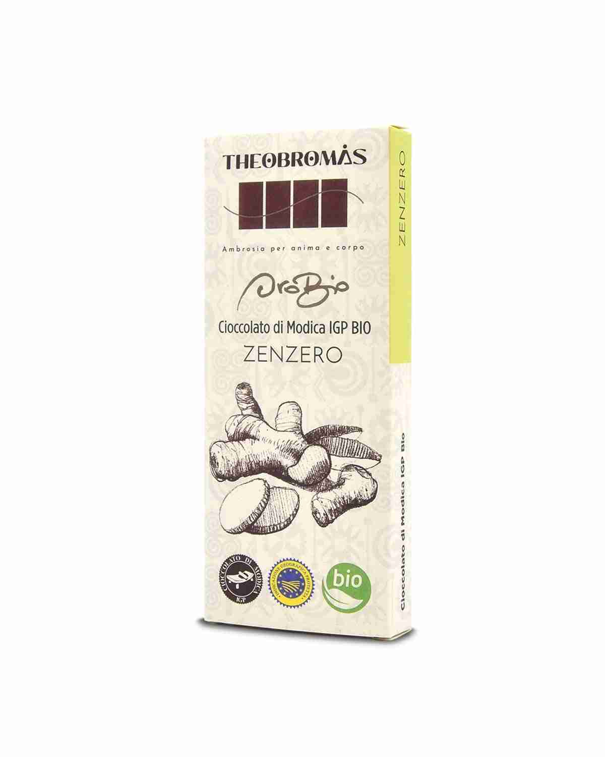 Cioccolato di Modica IGP Biologico con Zenzero – Oro Bio – THEOBROMÀS