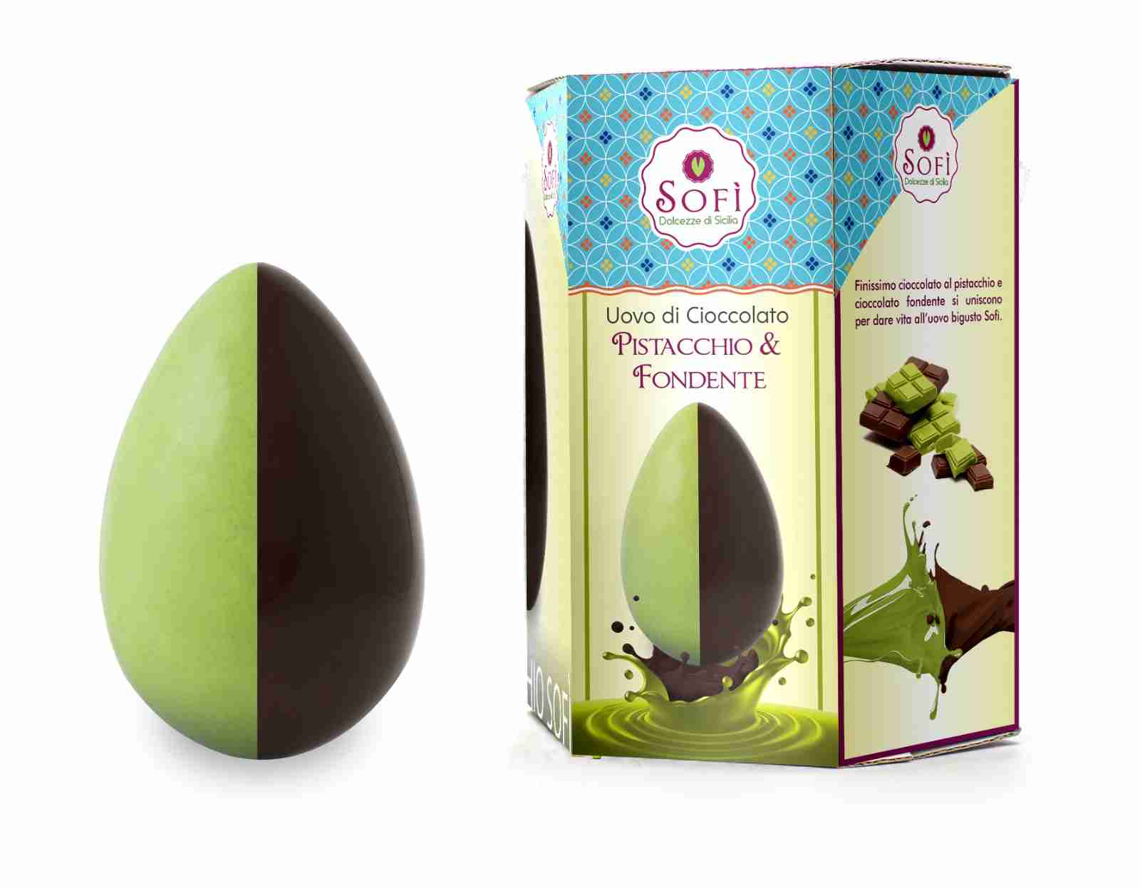 Uovo di Cioccolato – Pistacchio & Fondente