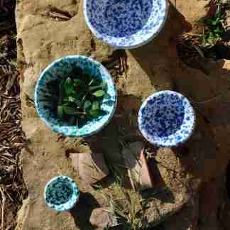 Lemmi, Traditional Sicilian Serving Bowl, Green or Blue