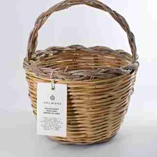 Traditional Sicilian Basket Panaru with handle (D 26cm)
