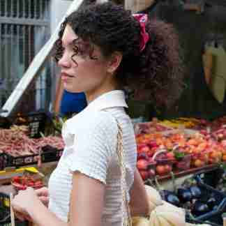 Favignana Handmade Scrunchie · Coral · Made in Italy