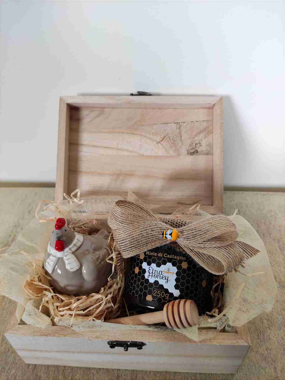 Cassettina regalo in legno shabby chic