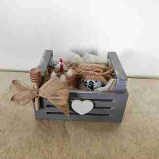 Cassettina regalo in legno shabby chic