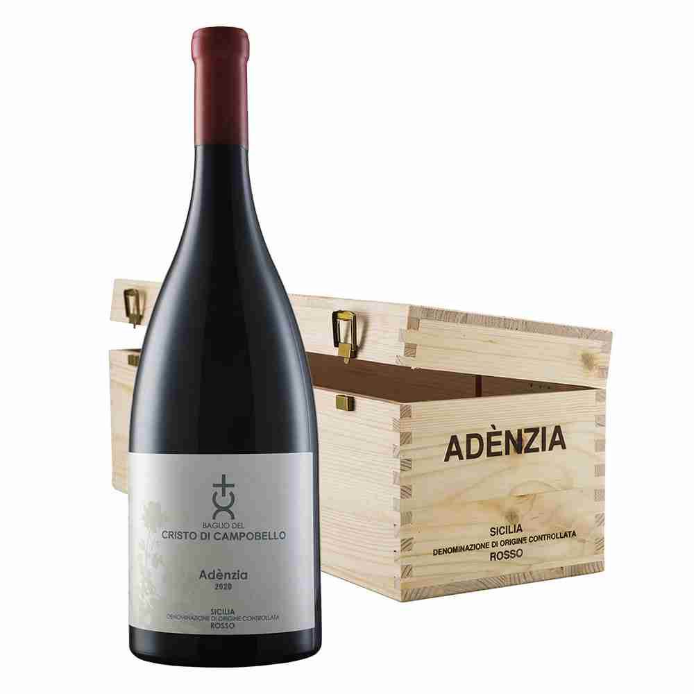 Adènzia Rosso 2020 <br>Nero d’Avola e Syrah DOC Sicilia <br>Jeroboam 3 L.