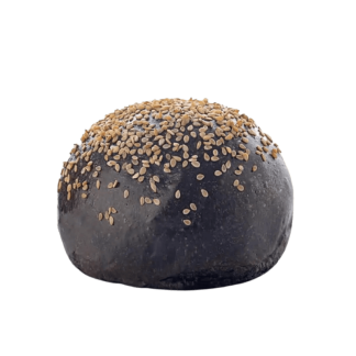 Panino Black Burger Bun Carbone e Semi di Sesamo 75g