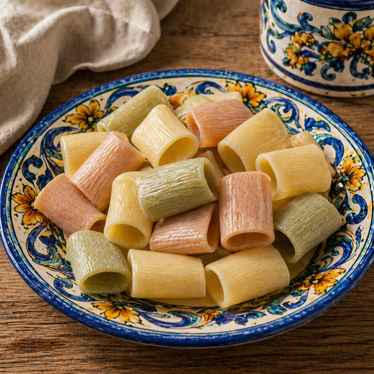 Paccheri Lisci Tricolore pasta artigianale Siciliana 500gr.