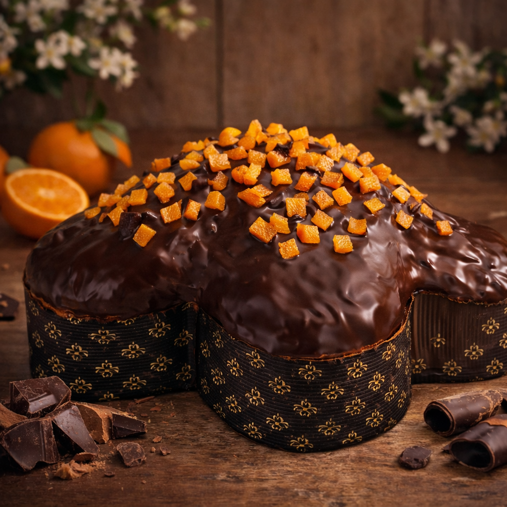 Colomba Mandarino e Cioccolato 1kg Artigianale - Sicilia Agrumi