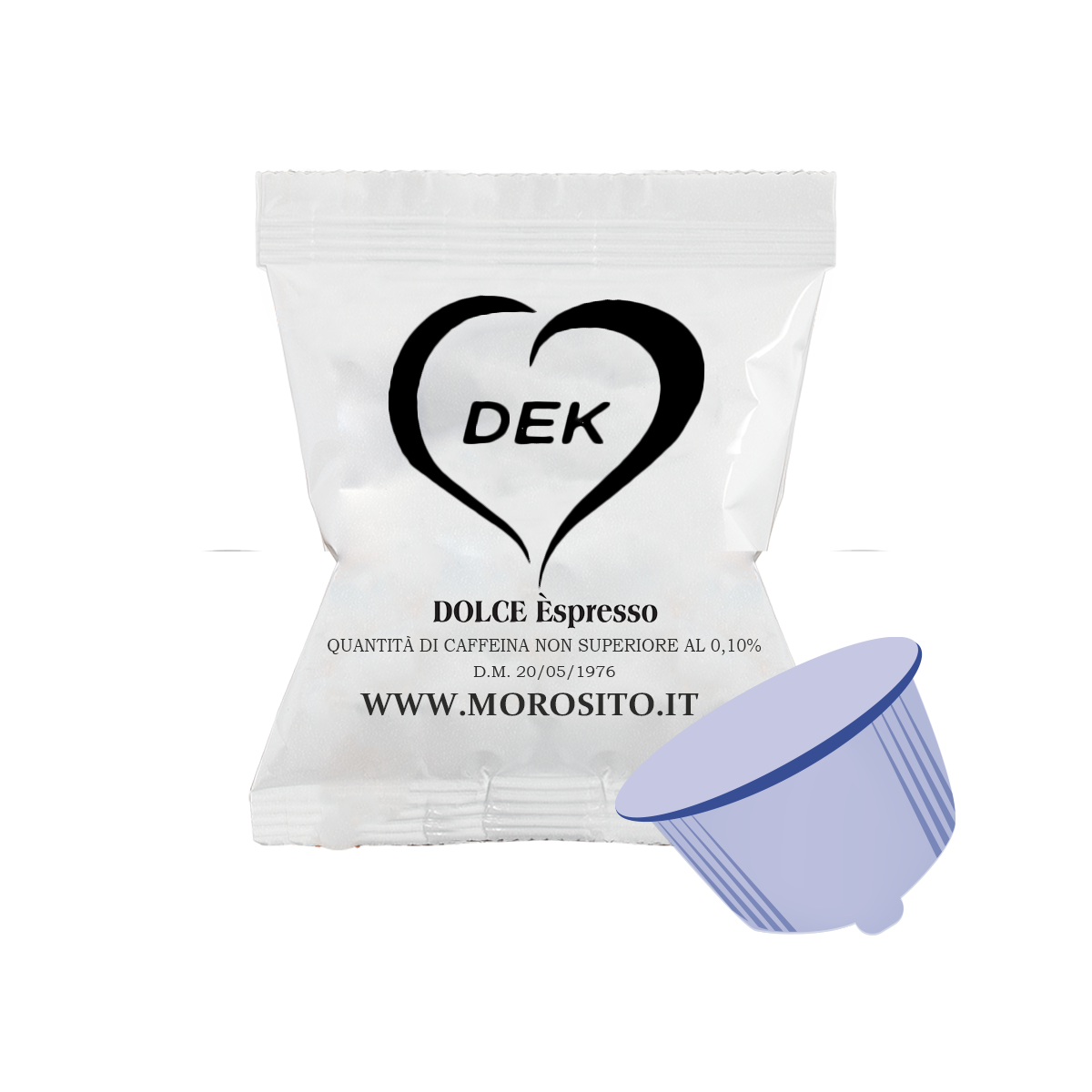Caffè Morosito – Dolce Èspresso Dek compatibile Dolce Gusto Nescafè – Scatola da 100 Capsule