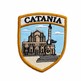 Toppa termoadesiva ricamata Catania Elefante
