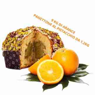 Box Arance Navel e Panettone al Pistacchio 1,2 Kg