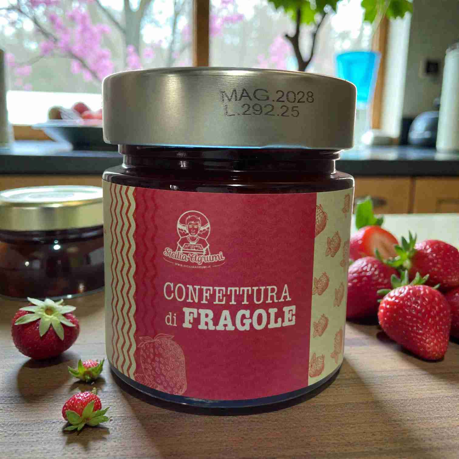 Confettura di Fragole 280g - 130% di Frutta Siciliana