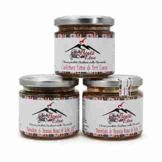 Mix di 3: Confettura Extra di Pere Coscia – Marmellate di Arancia Rossa di Sicilia IGP – Arancia Rossa di Sicilia IGP con Scorzetta