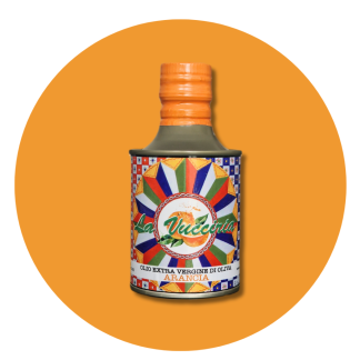 OLIO EXTRAVERGINE AROMATIZZATO ALL’ARANCIA 100ml.