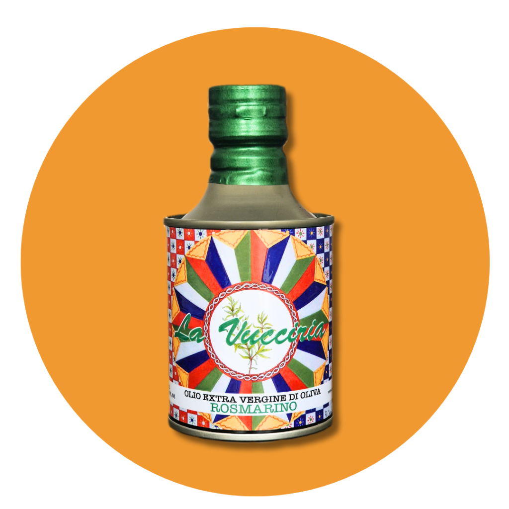 OLIO EXTRAVERGINE AROMATIZZATO AL ROSMARINO 100ml.