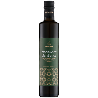 Monovarietale “Nocellara del Belice” – Olio Extravergine di oliva Bio IGP SICILIA – 0,50 L