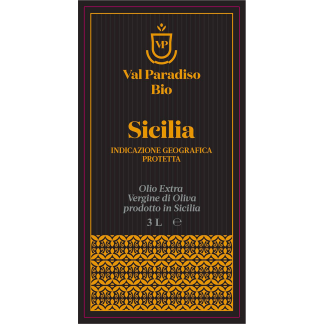 Olio Extravergine di oliva Bio IGP Sicilia – 3 L