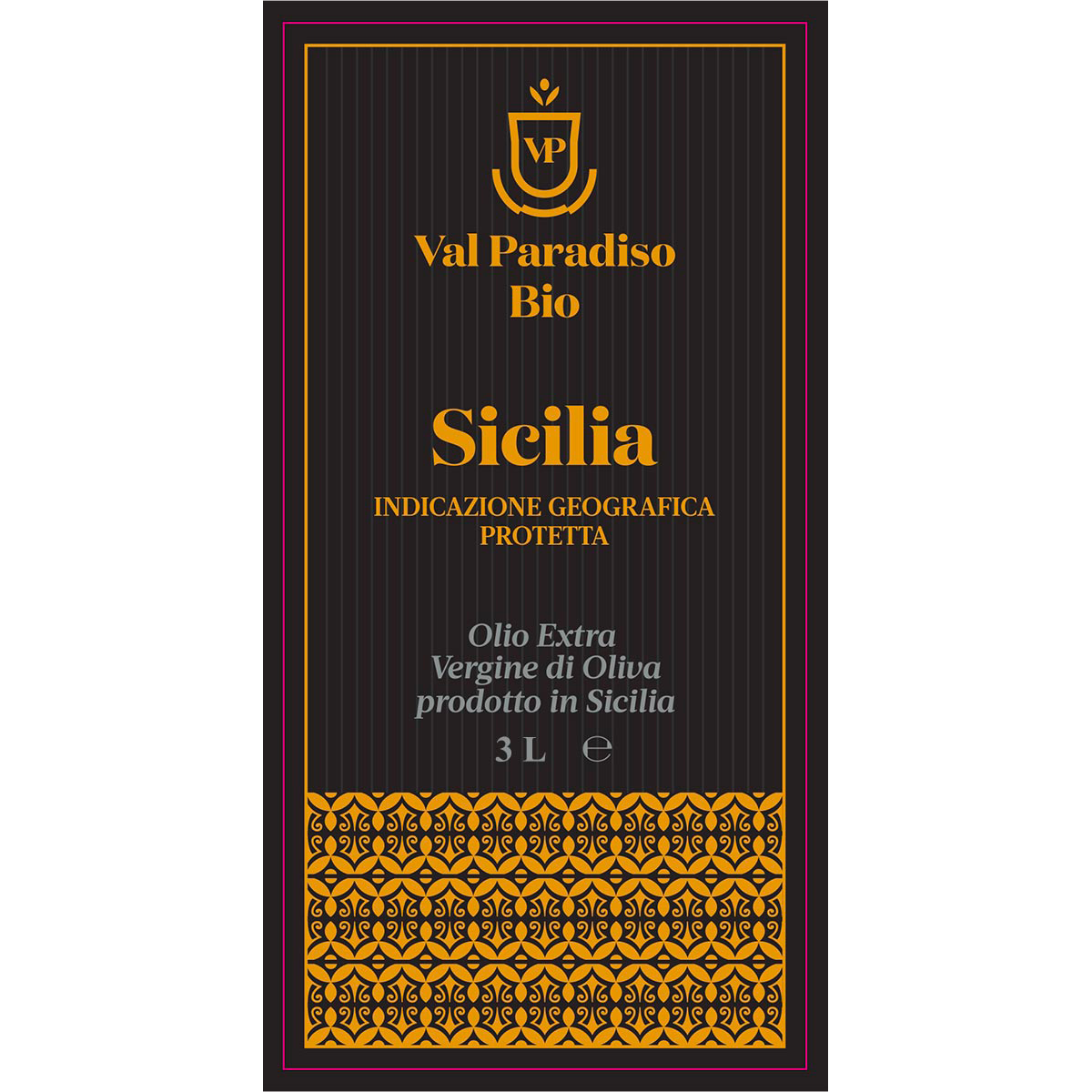 Olio Extravergine di oliva Bio IGP Sicilia – 3 L
