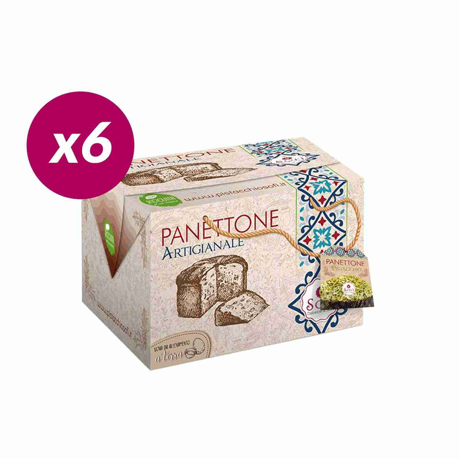 Box Panettoni di Pistacchio x6