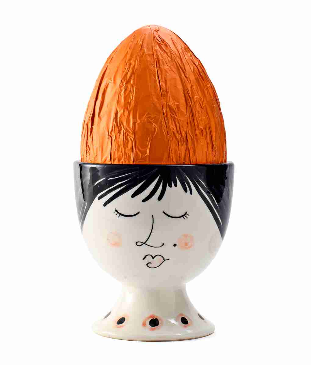 UOVO DI PASQUA al cioccolato al latte e Ceramica di Caltagirone – PASQUALINA GRANDE
