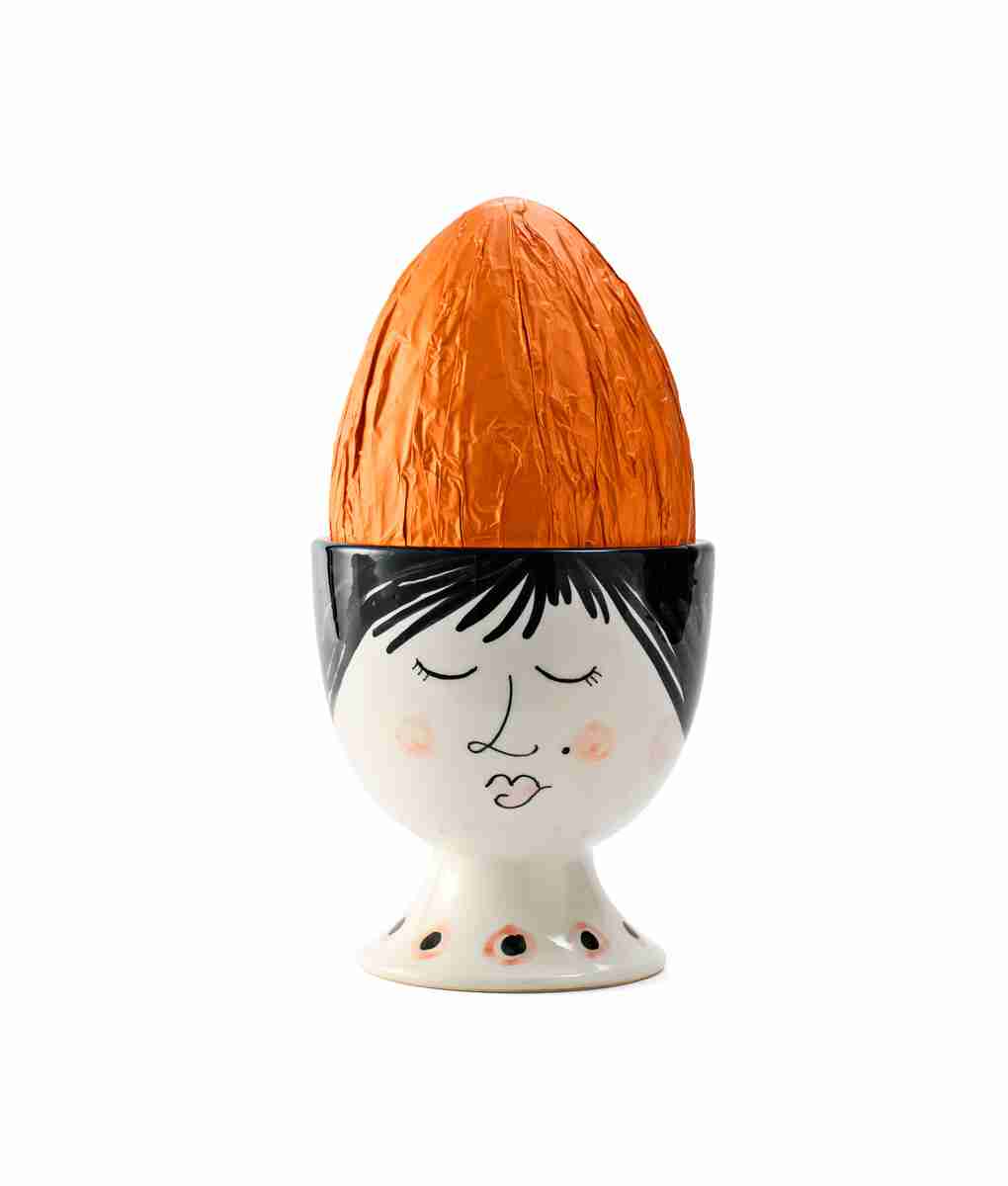 UOVO DI PASQUA al cioccolato al latte e Ceramica di Caltagirone – PASQUALINA