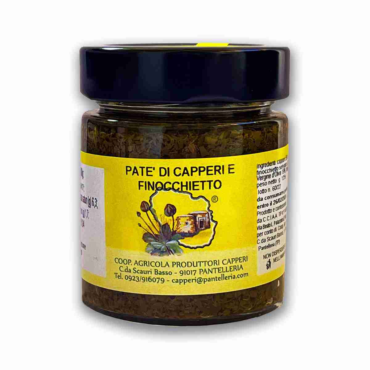 Patè capperi e finocchietto 125 g