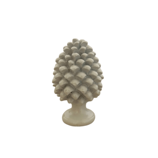 Pigna Siciliana in Ceramica Bianca Portafortuna Decorazione Casa