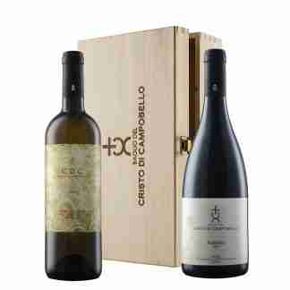 Cassetta in Legno con <br>2 bottiglie da 0,75 lt