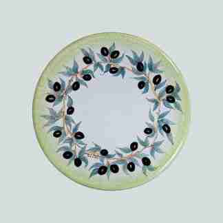 Tavolo in Pietra Lavica – Decoro Fascia Olive