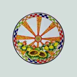 Tavolino in Pietra Lavica – Decoro Ruota Carretto