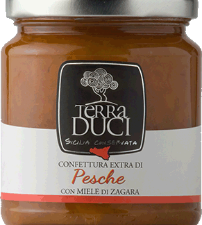 *Confettura di pesche senza glutine 240gr Terra Duci