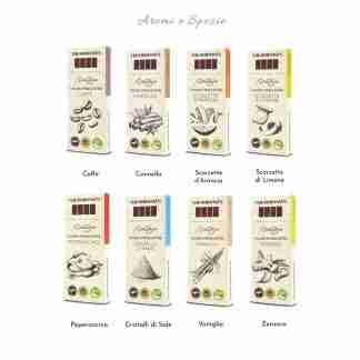 Cioccolato di Modica IGP Biologico – Box AROMI E SPEZIE – Linea ORO BIO – THEOBROMÀS