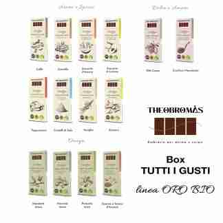 Cioccolato di Modica IGP Biologico – Box TUTTI I GUSTI – Linea ORO BIO – THEOBROMÀS